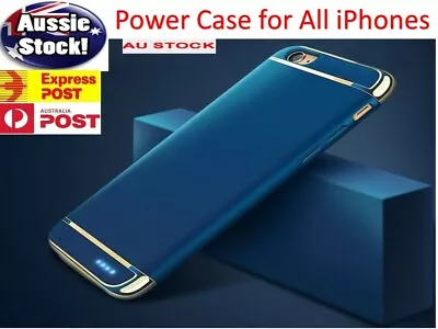 Ultra-Thin Battery Power Charger Charging Case Cover IPhone 11 12 7 8 6s 6 X Max • $36.90