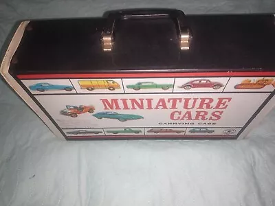 Vintage 1966 Mattel Miniature Cars Carrying Case W/49 Match Box Vehicles In Box  • $227