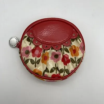 Vera Bradley Frill Peek-a-Boo Vinyl Coin Purse In Folkloric Change Wallet Floral • $11.77