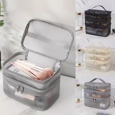 Storage Make Up Organizer Bag Large Capacity Toiletry Bag Makeup Case  Women's • $12.34