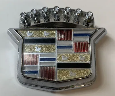 Cadillac Vintage Trunk Lock Flip Cover Emblem Chrome 20402799 (B063) • $34.99