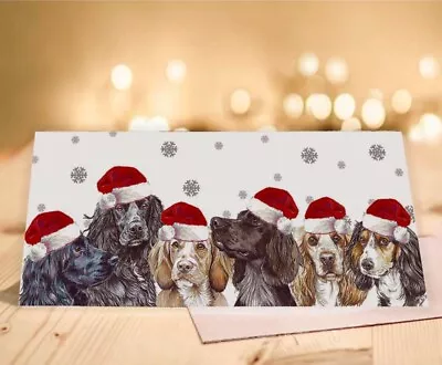 Single Luxury Long Cocker Spaniel Christmas Card Gift/Present Dog • £2.99