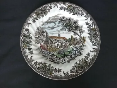 Myott/Staffordshire Multicolor THE BROOK Dinner Plate Excellent Used Condition • £17.36