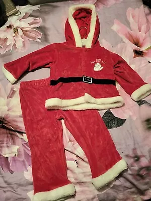 Santa Suit Velour - 18-23 Months • £3.99