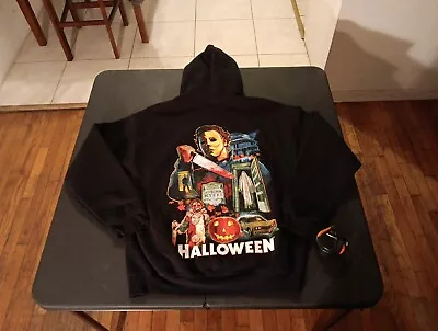 Halloween Horror Nights Michael Myers Hoodie Sweatshirt Adult Size Medium HHN  • $28.51