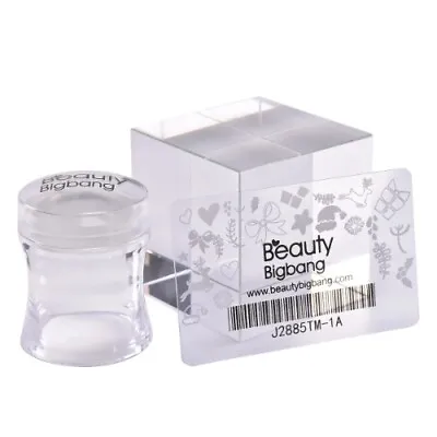 Nail Stamper Kits Rubber Stamp Nail Scraper Clear Jelly Flower Nail Stencil Tool • $21.65