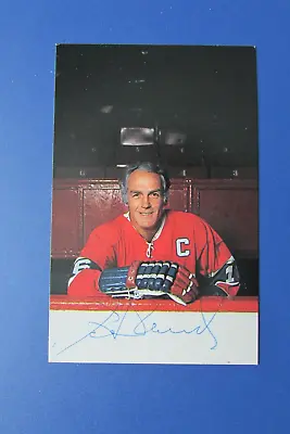HENRI RICHARD   1974-75   Postcard   Signed  Autographed   MONTREAL CANADIENS • $44.15