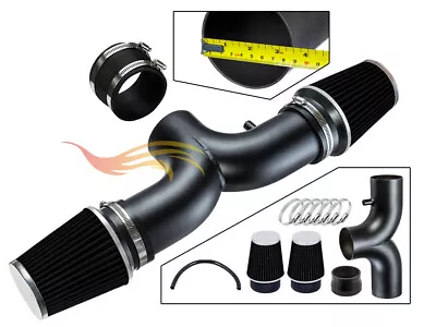 XYZ RW BLACK Dual Twin Ram Air Intake Kit+ Filter 2001-2004 Corvette C5 5.7L V8 • $99.99