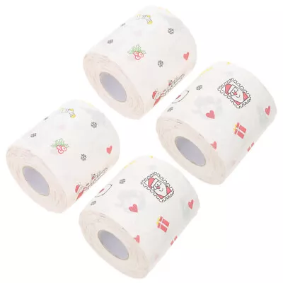  4 Rolls Music Decorations Paper Napkin Bathroom Tissue Gift • £16.35