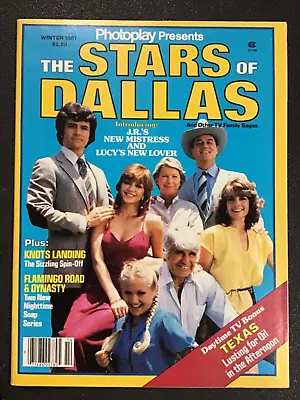 1981 Winter PHOTOPLAY Magazine The Stars Of Dallas Larry Hagman Patrick Duffey • £19.75