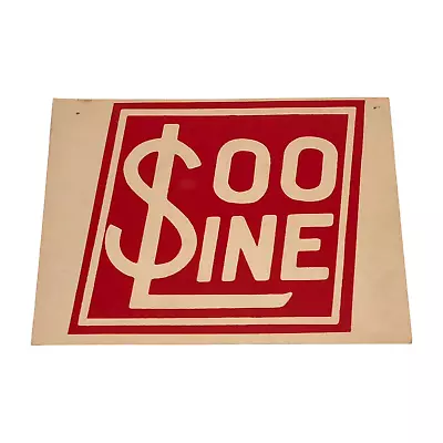 Vintage Soo Line Railroad Cardboard Sign • $29.77