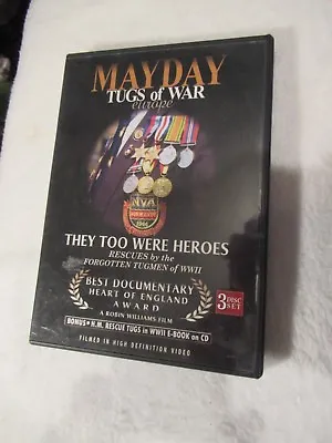 Dvd - Mayday Tugs Of War Europe - 3 Discs - Tugmen Of Wwii (a) • £5.99