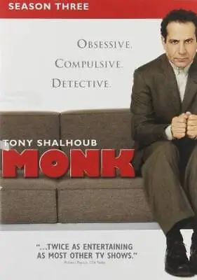 Monk: Season 3 - DVD - VERY GOOD • $4.57