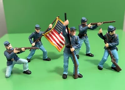 Set Of 5 Safari Ltd Civil War Union Army Toy Soldiers Free Shipping • $9.75