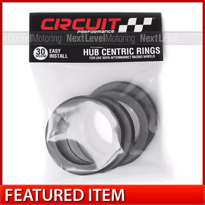 Circuit 64.1-57.1 Hub Centric Rings (4) Fits A3 A4 A6 VW Golf Jetta Beetle CC • $10.99