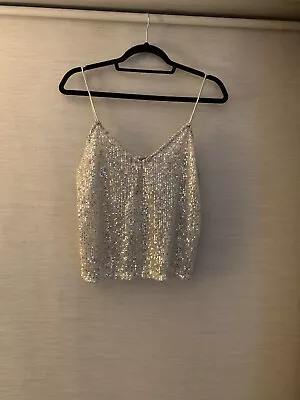 Zara Sequin Vest Top M • £12