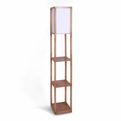 $80.32 • Buy Sarantino Fabric Floor Lamp Tripod Bookshelf Shelf Reading Light