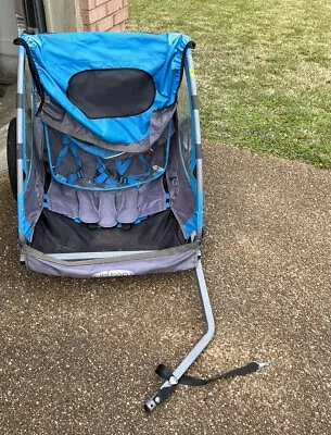 InSTEP Take 2 Foldable Tow Behind Bike Trailer - Blue • $50