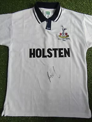 Gary Lineker Hand Signed Tottenham Hotspur Home 1991 FA Cup Final Football Shirt • £99.99