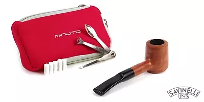 Pipe Pocket-Size With Accessories SAVINELLI Minuto 310 0 1/4in Briar Pad- Brown • $80.85