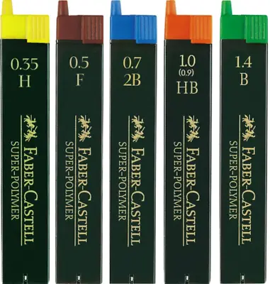 Faber-Castell Super-Polymer Mechanical Pencil Leads All Sizes & Grades Available • £18.99