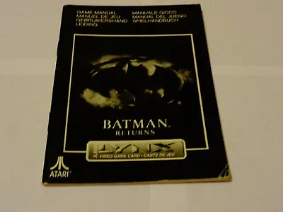 ATARI LYNX Game Manual - Batman Returns - Lot 2 • $20