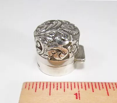 Antique B&F Bachrach & Freedman USA Sterling Silver Ornate Perfume Bottle Cap • $89.95