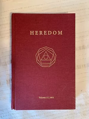 Masonic - Scottish Rite Research Society - Heredom Vol.  11 - 2003 HC Book • $29.99