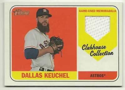 2018 Topps Heritage Clubhouse Collection Relics Dallas Keuchel Astros #CCR-DK • $2.95