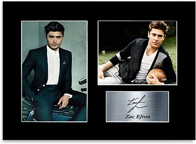 Zac Efron Printed Signed Autograph Photo Display Mount Gift Poster A4 • £9.99