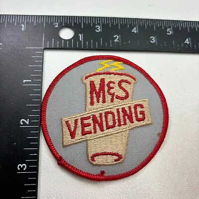 Vintage M & S VENDING Pop Machine Gumball Snack Candy Advertising Patch 44X9 • $12.95