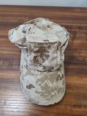 USMC COVER GARRISON MARPAT DESERT US MARINE CORPS CAP HAT Extra-Small • $9.99