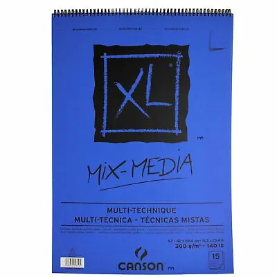 Canson XL Mixed Media A2 Pad Drawing Painting Sketching Paper 300gsm 15 Sheets • £25.12