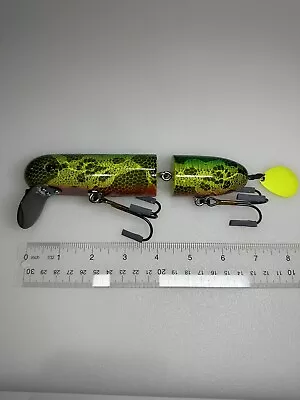 Lee Lures Custom Baits 2005 Top H20 Wood Musky Topwater Lure - Signed • $105