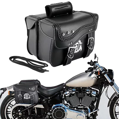 Motorcycle Leather SaddleBags   For Suzuki Boulevard Intruder S40 C90 M90 M109R • $124.99