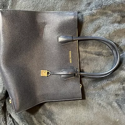 Michael Kors Navy Blue Leather Purse Handbag • $15