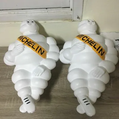 Doll Figure Bibendum Advertise 14  Light New Michelin Man  Tire 2pcs • $119.99