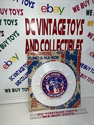 Original 1975 Ideal Evel Knievel Fling-a-ma-bob Toy Frisbee Mint On Card Sealed* • $315.14