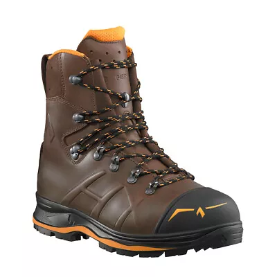 Haix Trekker Mountain 2 Brown Waterproof Chainsaw Safety Forestry Work Boots • £229.95