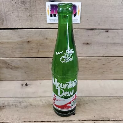 MOUNTAIN DEW Vintage Soda Bottle W/Hillbilly Graphics Ya-hoo • $14.95