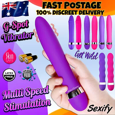 $19.95 • Buy 7.2  Multi-Speed Dildo Bullet G-Spot Vibrator Anal Vibe Clit Wand Female Sex Toy