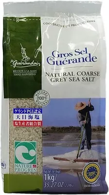 Le Guerandais Celtic Coarse Grey Sea Salt In 1kg Bags Hand Harvested In Guerand • £5.74