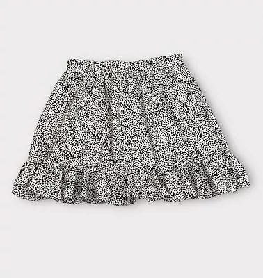 Princess Polly Juniors Skirt Size 8 Speckled Print Elastic Waist Ruffle Trim • $0.99