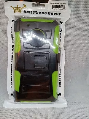 Moto G 5 Plus Cell Phone Cover Lime Green And Black • $4