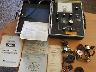 B&K Model 466 CRT Tester Rejuvenator W/ Adapters Manuals Converters Case • $75.99