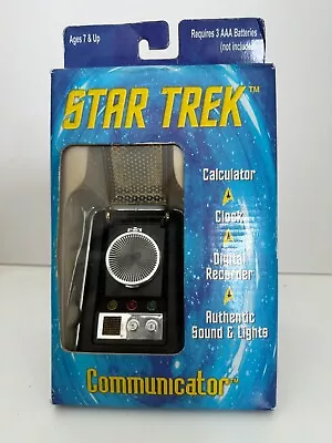 1998 Star Trek Communicator Calculator Clock Digital Recorder Sounds & Lights • $59.95