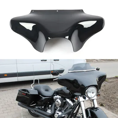 Aggressive Vivid Black Batwing Front Fairing For Harley Softail Road King Glide • $119.95