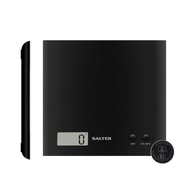 £12.59 • Buy Salter Digital Kitchen Scales ARC Compact & Precise LCD Weighing Scale 3kg Black
