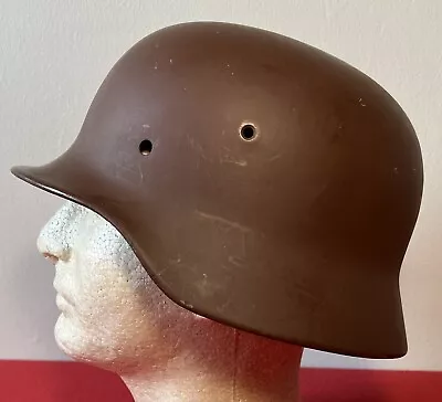 Authentic / WW2 German M40 Helmet / Stamped Twice / 71453 / Re-painted • $220