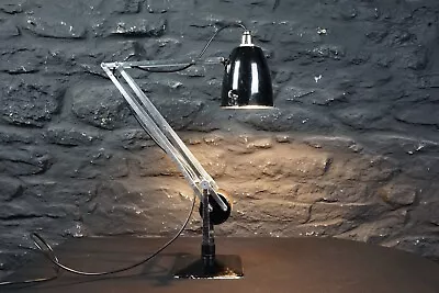 Vintage Hadrill & Horstmann Black Roller Lamp. Adjustable Counterpoise Desk Lamp • $242.69